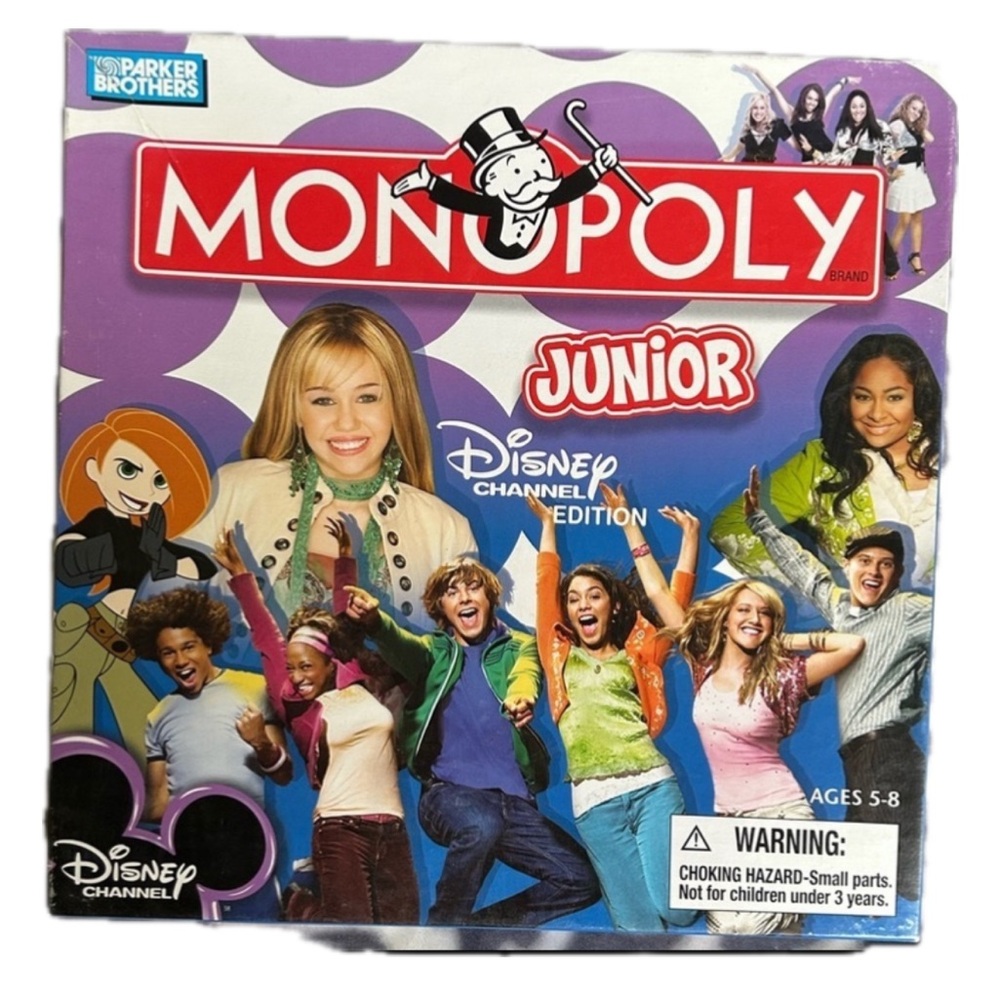 #Vintage Disney Monopoly Junior Board Game #gift